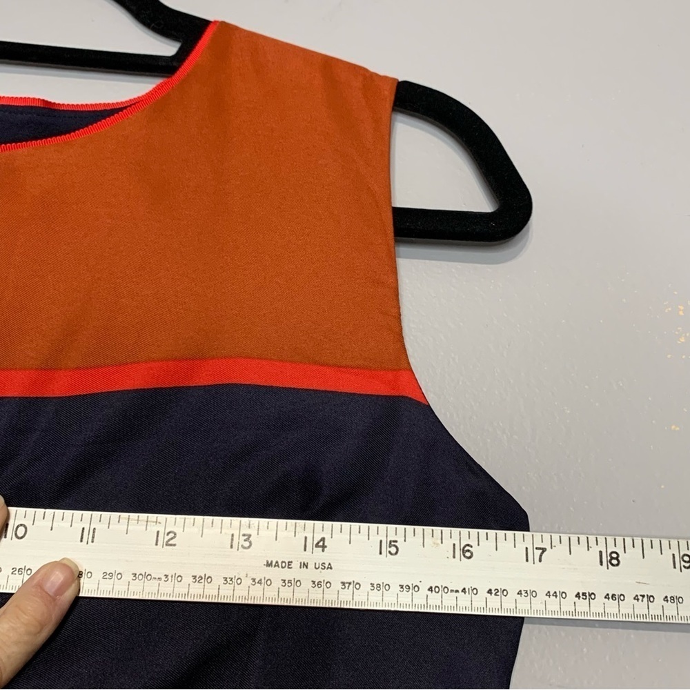 Loft Stripes & Mixed Print Sleeveless Dress. Size 4P - Picture 6 of 9